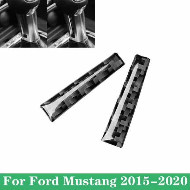 Carbon Fiber Handlebar Stickers For Ford Mustang 2015-2020 Interior Accessories