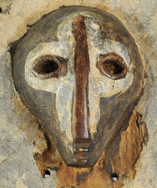 Extremly Rare & Powerful SHI plank wood Mask Congo Lega African Tribal Art 1184 2