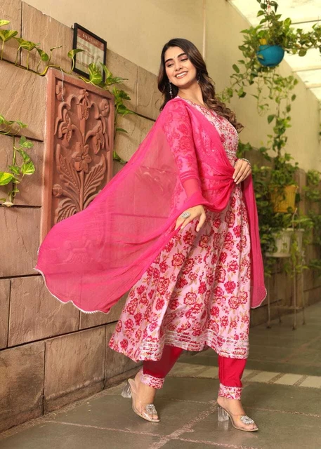 Designer Indian Party Wear Kurti Suit Bollywood Women's Salwar Kameez Set Dress