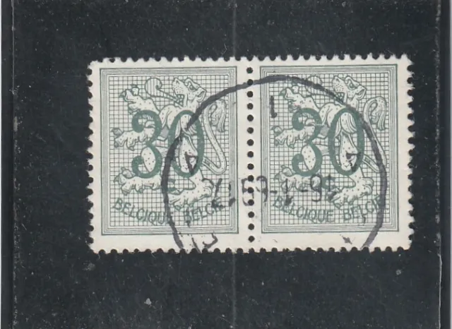 L6029 BELGIQUE Timbre Y&T N° 1027 de 1957-61 " Lion Héraldique" Oblitéré
