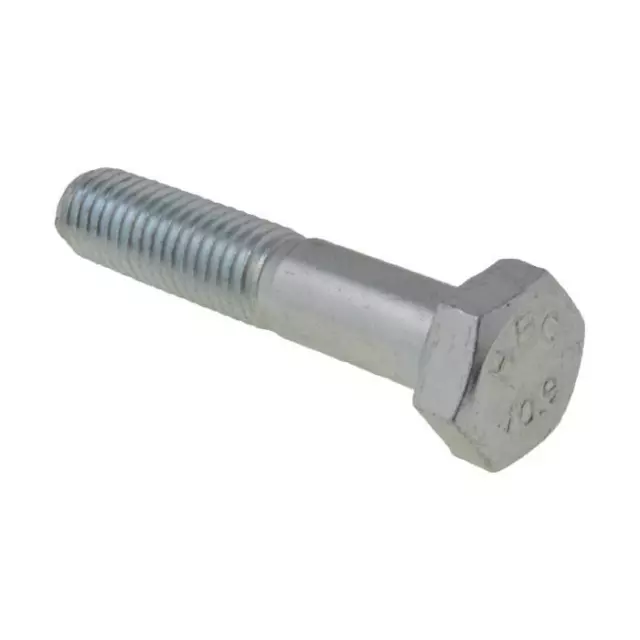 Qty 1 Hex Bolt M12 x 50mm Metric Coarse Class 10.9 High Tensile Zinc Plated