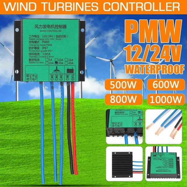 Windturbinenregler SF 12 24 A 12V/24V 300W/600W Wasserdichter Windturbinengenerator Laderegler Mit LED Anzeigen Für Kleine Solarkraftwerke