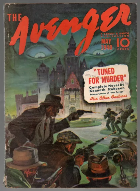 The Avenger May 1940 Pulp Adventure Magazine Kenneth Robeson Paul Ernst HW Scott