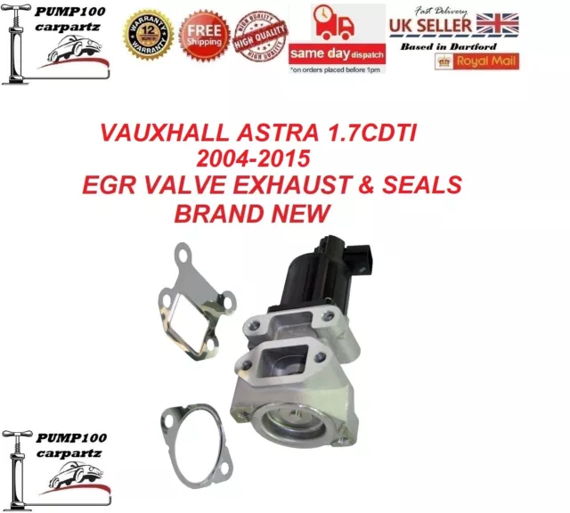 FOR VAUXHALL ASTRA 2004-2015  EGR VALVE EXHAUST 1.7 CDTi  97376663 BRAND NEW