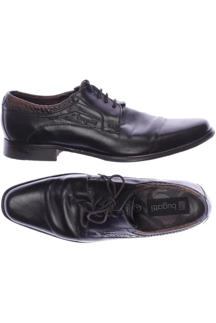 Bugatti scarpe basse uomo slipper scarpe robuste taglia EU 41 pelle nera #kigwriy