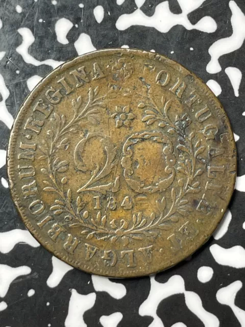 1843 Azores 20 Reis Lot#JP105 KM#12