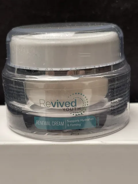 New Sealed Revived Youth Renewal Cream 1oz. Supports, Hydration, & Firming