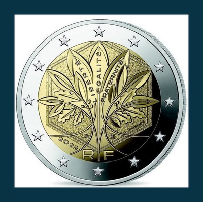 Pièce De 2 Euros Liberté égalité Fraternité 2022