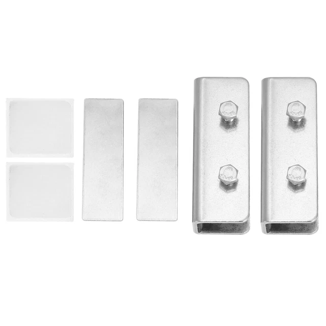 2 piezas ventana de aleación de aluminio cerradura de seguridad ventana cerradura protectora