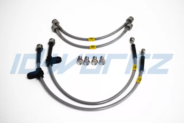HEL Performance Braided Brake Lines Hoses for BMW 3 Series E30 (Rear Discs)