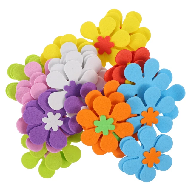 81 un. pegatinas de moldes de flores autoadhesivas Craft Art Project accesorios