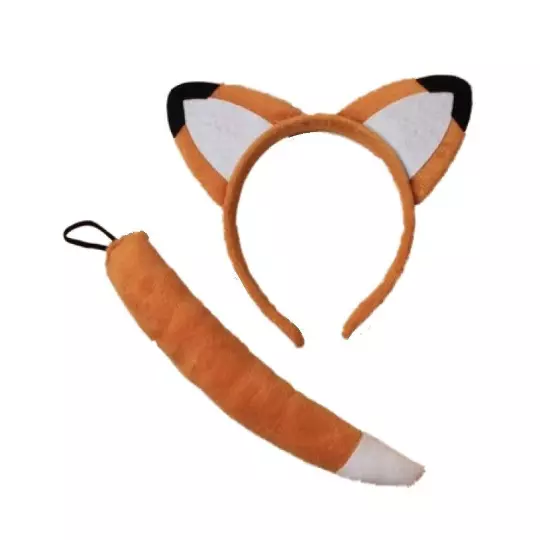 Fox Orecchie e Coda Set Fascia Costume Accessorio Taglia Unica per Tutti