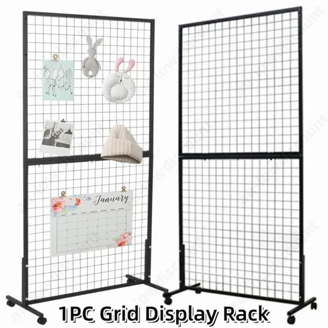 Movable Product Display Wire Panel Floor-standing Store Shop Street Display Rack