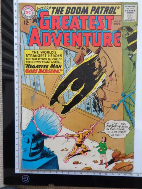 Dc Comics . My Greatest Adventure Starring The Doom Patrol  #83 Nov. 1963