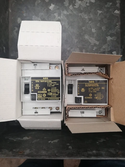 AEG Elfa NHFI 63/0,5 SK Fehlerstromschutzschalter 63A 500mA  4polig 831-788-534