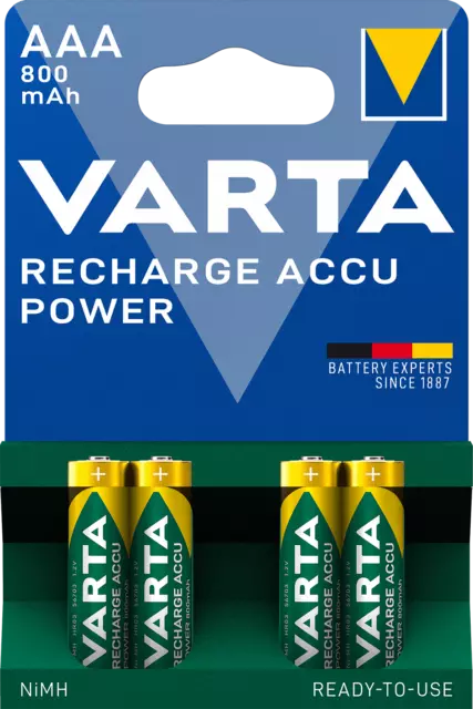 4x VARTA TELEFON AKKU BATTERIE wiederaufladbar 800mAh für SIEMENS Gigaset DECT