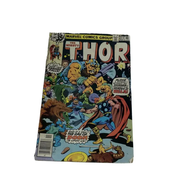 1978 Vintage Marvel Comic Book The Mighty Thor Vol 1 Issue 277 Bronze Age