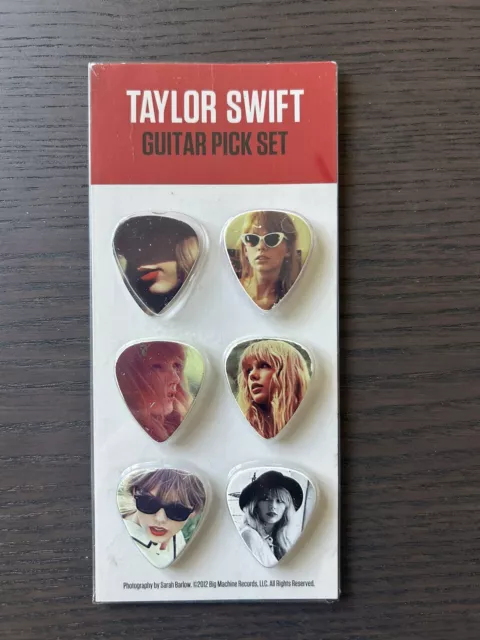 Taylor Swift 2012 RED guitar pick picks set of 6 Gently Used