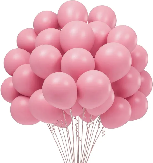 100pcs Pastel Latex Balloons 10'' Macaron Candy Mixed Coloured Party Balloons UK