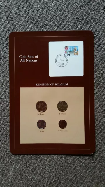 Franklin Mint - Coin Sets Of All Nations - Kingdom of Belgium