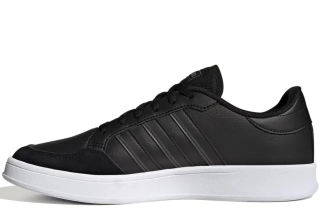 Chaussures pour Hommes adidas BREAKNET GX4198 Baskets Sportif en Cuir Noir 2