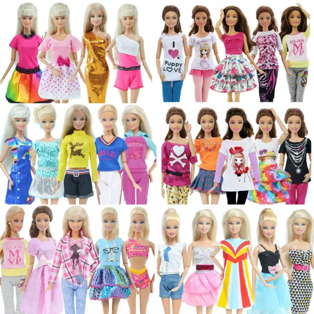 Lot de 4 ou 5 tenues vêtements pour Barbie poupée mannequin femme