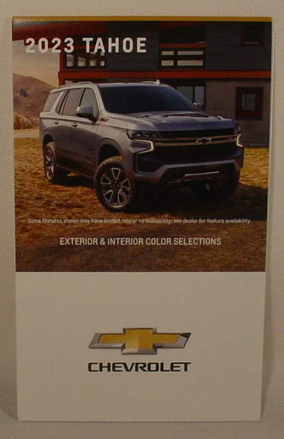 2023 Chevrolet Tahoe Paint Color Chip Brochure - Original