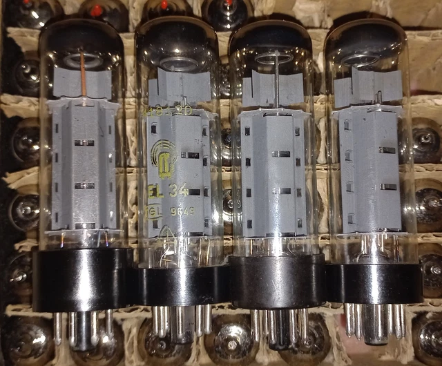 4 x RFT EL34 6CA7 Tubes 4 x RFT EL34 6CA7 Tubes