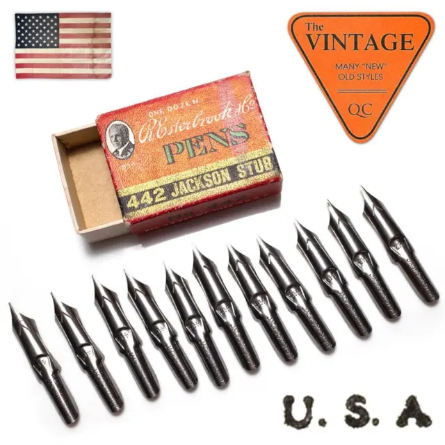 USA vintage fountain pen nibs, 1 box, Esterbrook442 ballpoint pen #b8aa06