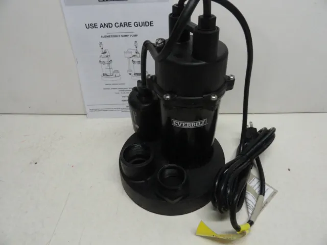 Everbilt (SBAO33BC) Submersible Sump Pump 1/3HP (SOLD BY HOME DEPOT) NEW OTHER
