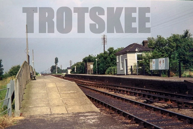 35mm Slide BR British Rail Scene View Manen Station 1973 Original