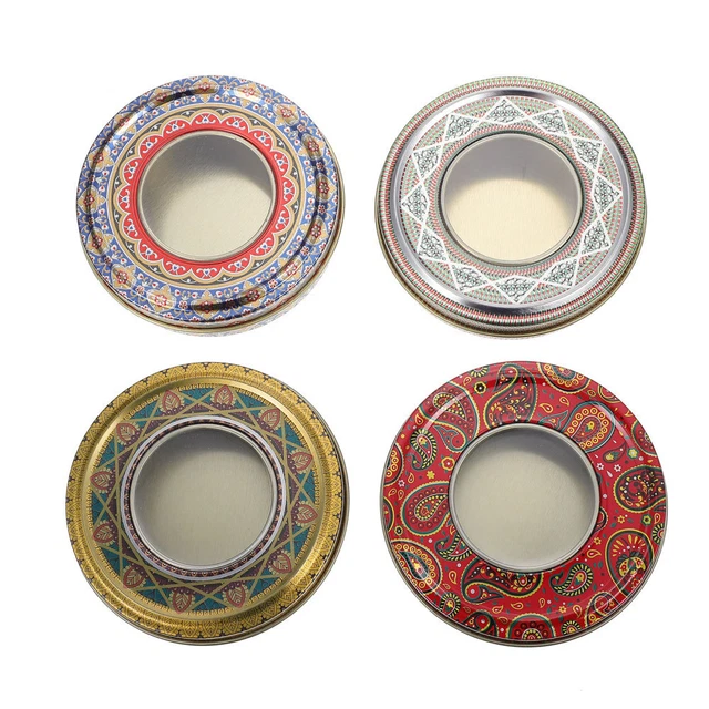 4 Pcs Scatola Regalo Scatola Di Latta Contenitori Per Snack Portatile
