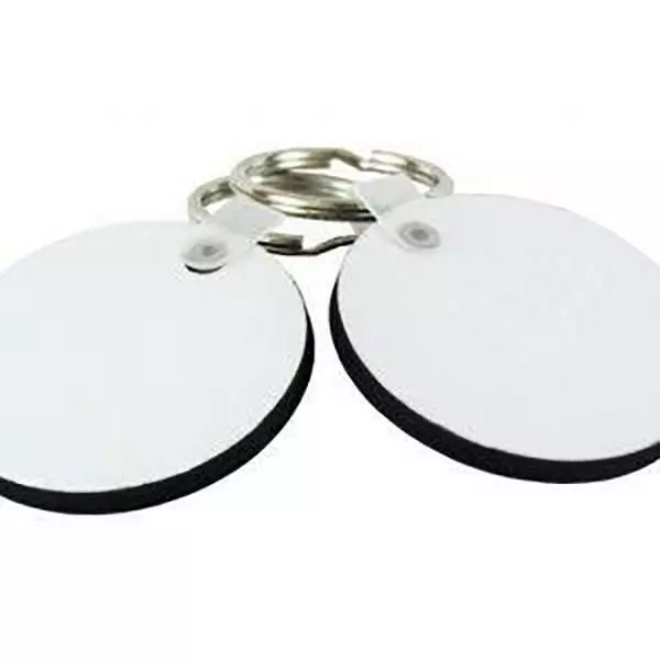 MDF Circle Shape Keyring for Sublimation Printing Heat Press Transfer