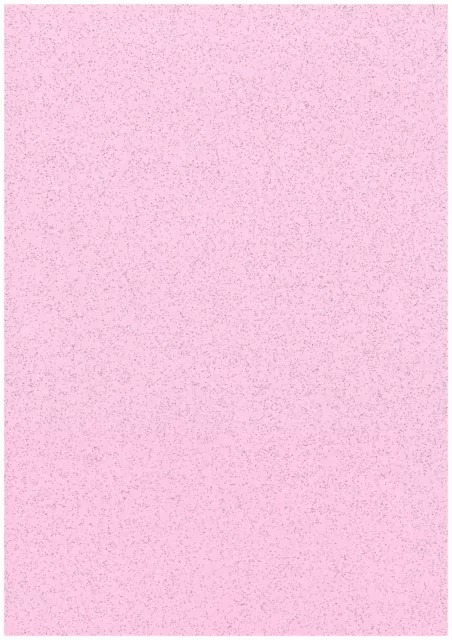 Pack Of 20 Sheets Soft Baby Pink A4 Stardust Glitter Paper Sparkle Craft 120gsm