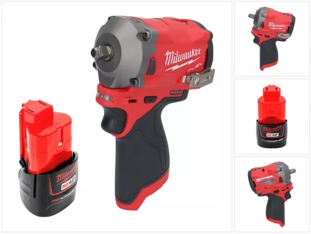 Milwaukee M12 FIW38-201 Schlagschrauber 12V 339Nm 3/8" 1x Akku 2 Ah - ohne Lader