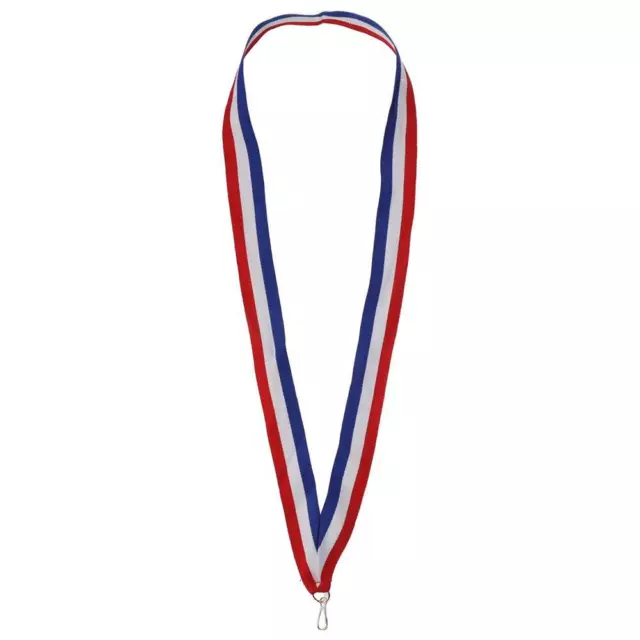 100PCS Red White Blue Striped Award Ribbons  Medal Ribbons Blank Award Ribbons