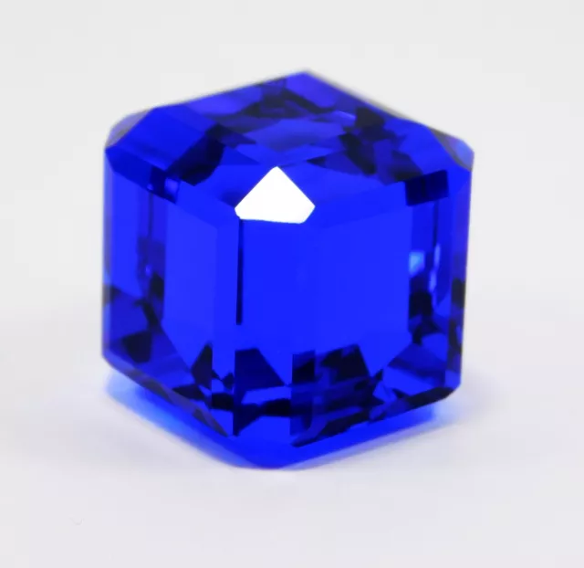 111.90 Ct Natural Cube Cut Blue Tanzania Tanzanite Loose Gemstone CERTIFIED