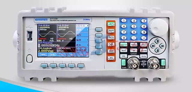 1pc GRATTEN ATF20B+ DDS Function Waveform Generator 20MHZ 100MSa/s New