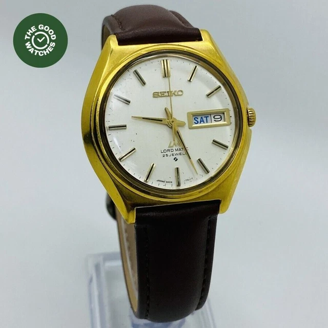 Montre Seiko Vintage - Fabriquée Au Japon - Cadran Plaqué Or 18 Carats - Occasion