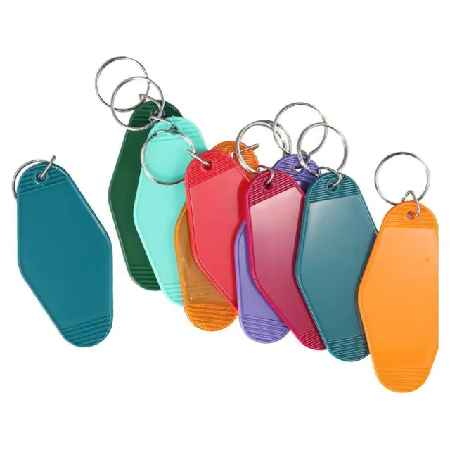 ABS Motel Keychain Multicolor Hotel Key Tags Blanks Vintage for Sewing