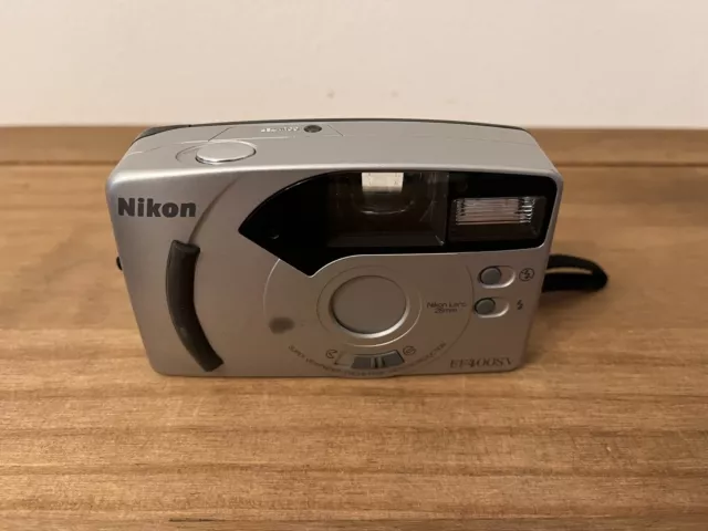 Nikon EF400SV 35mm Film Camera Vintage Point And Shoot Tested Working