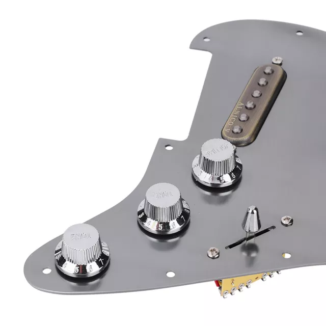 1 Set Loaded Prewired SSS Pickups Pickguard ALNICO V Magnet For Electric RMM