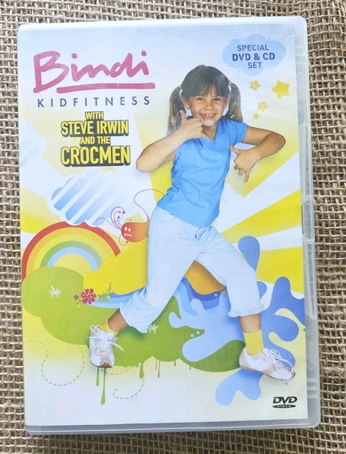BINDI KID FITNESS With Steve Irwin And The Crocmen - DVD + CD (VGC