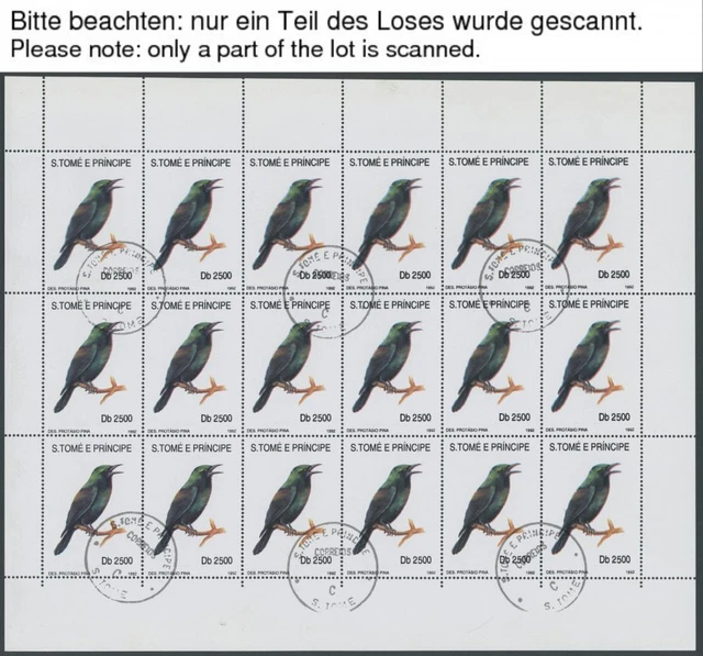 SAO TOM-E AND PRINCE 1992, Fauna and Flora in Small Arc Set (18), Brands