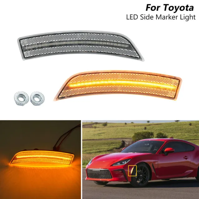 2X LED Seitenblinker Blinker Glasklar für Toyota GR 86 Subaru BRZ 22-23