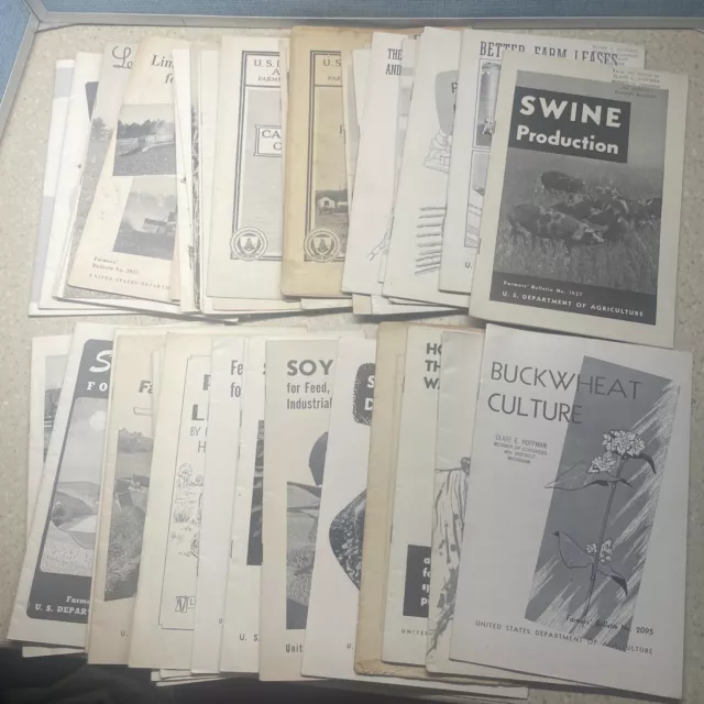 (50) Vintage Farmers Bulletin Lot - US Dept of Agriculture Booklets Leaflets #3