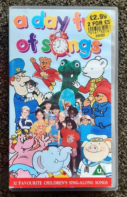 A DAY FULL Of Songs VHS Tempo Video 1993 Children s Kids Postman Pat 