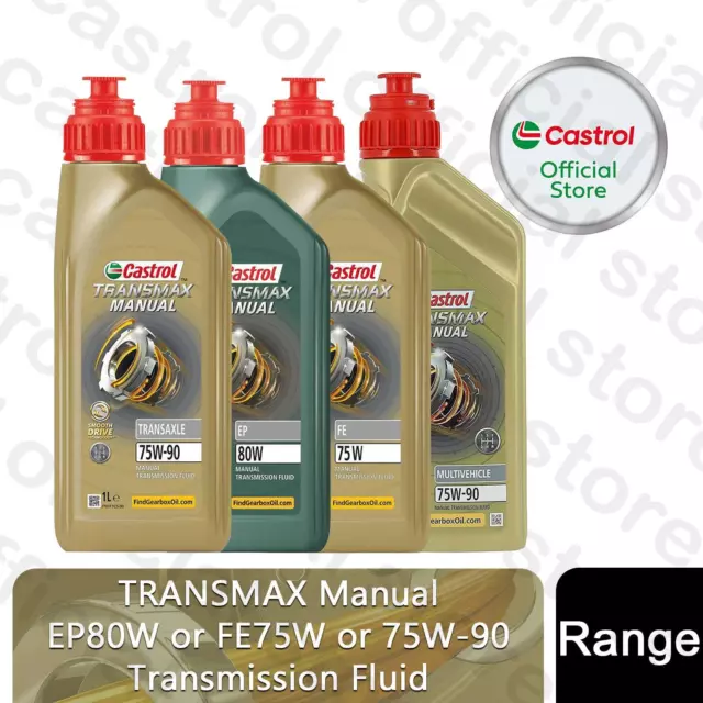 Castrol Transmax Manual Transmission Fluid EP80W or FE75W or 75W-90, 1Litre