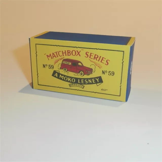 Matchbox Lesney 59 a Ford Thames 'Singer' Van Empty Repro B Style Box