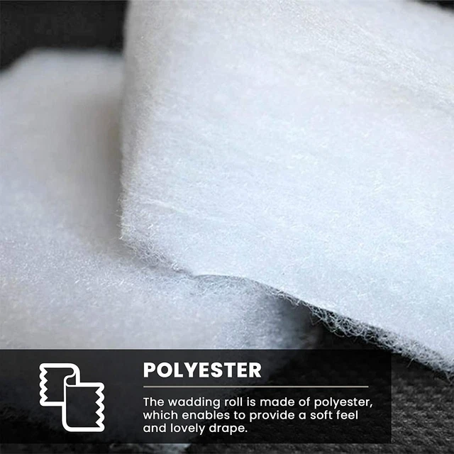 POLYESTER WADDING ROLL Quilting Upholstery Padding 27"/54" Wide £11.00 ...